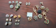 Vintage Brooch and Clip on Earrings Bundle