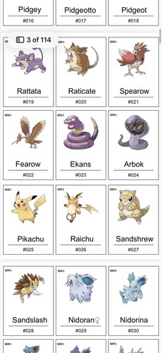 Pokemon binder placeholders - pokemon,