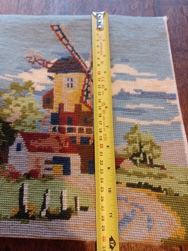 Windmill scene vintage - windmill,