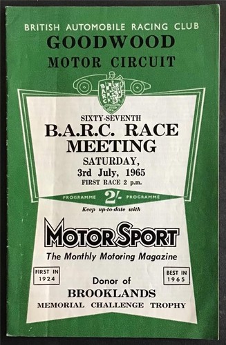 Goodwood july 1965 - 67th, barc