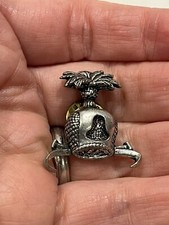 Falconry Hawks Hood Pewter Pin Brooch British Hunting Falcon A R Brown Pewter