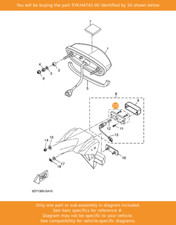 Yamaha base licence light - base,,