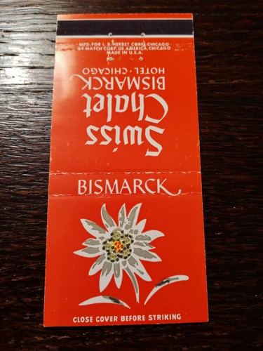 Vintage matchcover swiss - matchcover:,