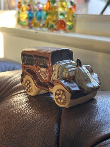 Vintage tremar pottery car - vintage,