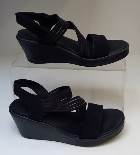 Ladies black skechers rumble - black,
