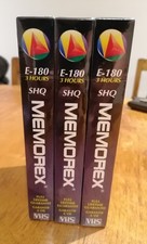 3x Memorex E-180 Super High