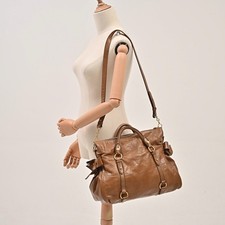 Miu Miu Vitello Lux Brown