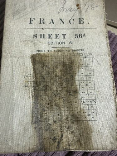 Ww1 british trench - map, france