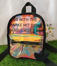 Adidas Mini Backpack Iridescent Clear Crossbody Bag Travel Holidays Festivals 