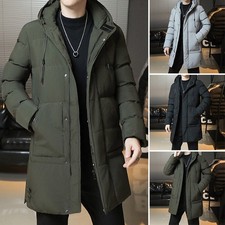 Winter Men Long Puffer Coat