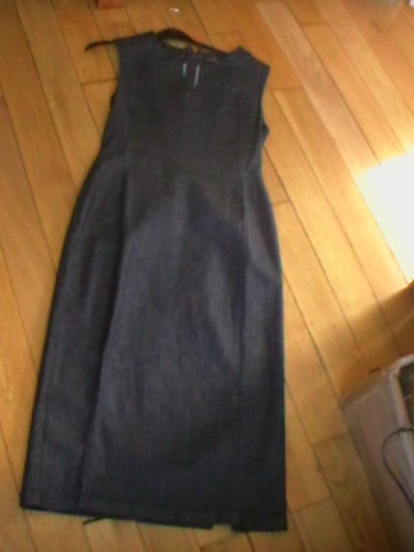 Zara denim women dress dark - zara,