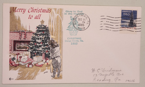 United states 1965 - states, christmas