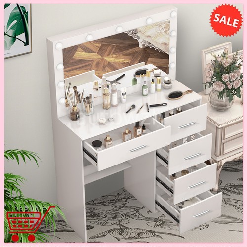 White dressing table wood - white,