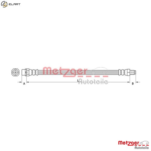 Brake hose 4110996 - brake,