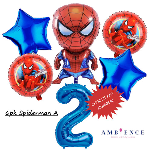 Spiderman balloons birthday - spiderman,