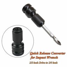 Hex Drill Chuck Change Socket Adapter 1/2inch Drive to 1/4inch For Impact Wrench