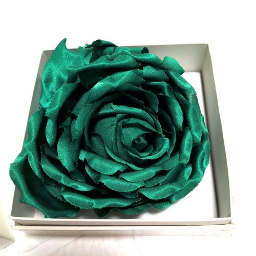 Escada green rose brooch - escada,