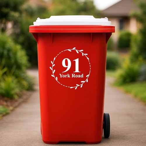 Custom wheelie bin stickers - wheelie,