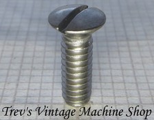 3/16 BSW Whitworth oval raised slotted countersunk screws, stainless steel