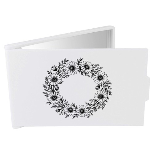 Daisy wreath compact makeup - wreath',