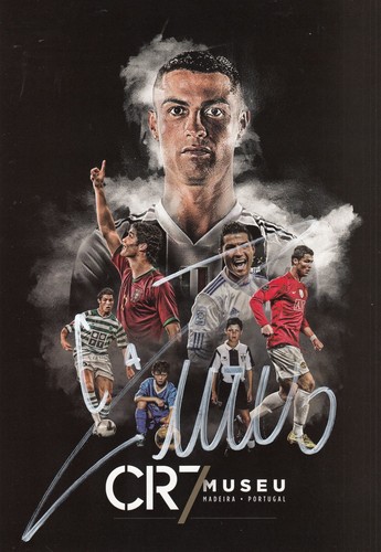Cristiano ronaldo signed 6x4 - cristiano,