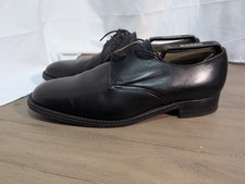men's Loake & Sons Black Arundel Derby leather shoes UK 8.5