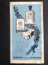 Vintage West German Yardley English Lavender Advertising Print 1959 Soap Talc
