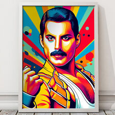 Freddie Mercury Pop Art Print - Available In A4 & A3 (0010P)
