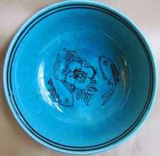 BLUE TURQUOISE ISLAMIC BOWL