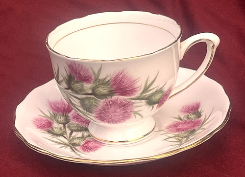 Vintage colclough thistle tea - colclough,