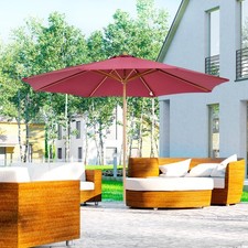 (3m) Fir Wooden Garden Parasol
