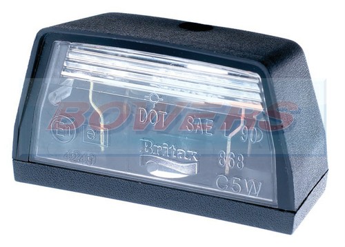 Britax 868 rear number plate - britax,