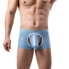 Shiny Sexy Mens Underwear Open