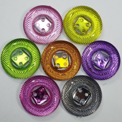 25mm buttons round mirror - 25mm,