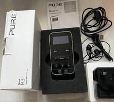 Pure move R3 DAB/DAB+/FM Black Pocket Radio. V Good Condition & P Working Order.