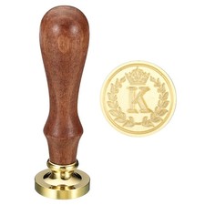 Alphabet K Wax Seal Stamp Initial Letter Sealing Wax Stamp Retro, Style 4