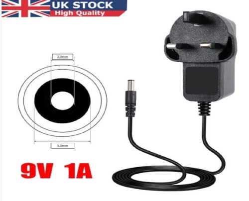 Power supply 9v adaptor - supply, uk