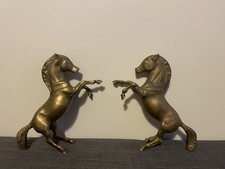 Brass Horse Ornament Figures pair (O26)