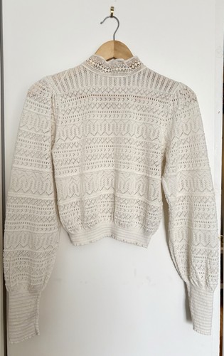 Zara pointelle cream - pointelle, lace
