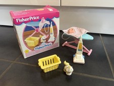 Fisher Price Vintage Dream Dolls House Housekeeping Set With Original Box