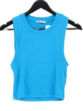 Zara Women's T-Shirt L Blue
