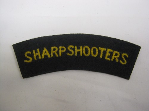 Sharpshooters shoulder - "sharpshooters",