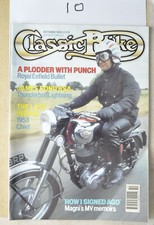 Vintage Classic Bike Magazine Oct 1990.(1953 Indian Cheif / Royal Enfield Bullet