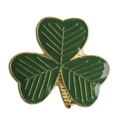 Shamrock irish enamel - shamrock, badge