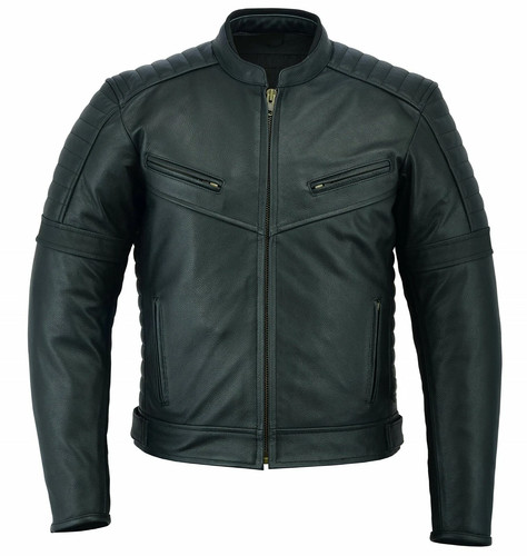 Men black genuine sheepskin - genuine,