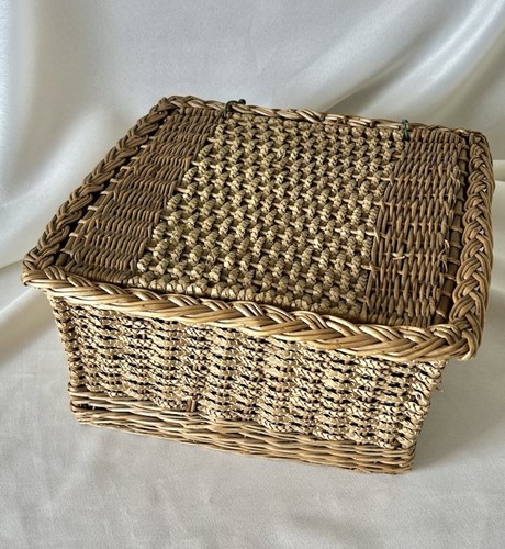 Vintage hand woven wicker - woven,