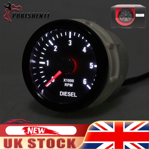 52mm 6000 rpm tachometer - 52mm, 0-6000