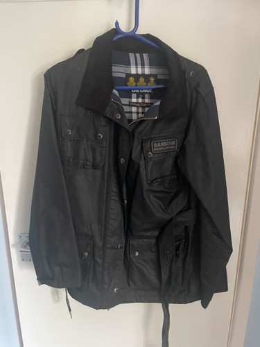 Barbour ladies black waxed - ladies,