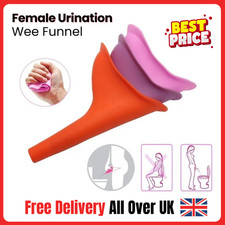 Female Urine Wee Funnel Portable Woman Ladies She Urinal Camping Travel Loo Pee
