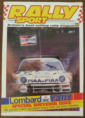 Rally sport magazine 1987 - sport,